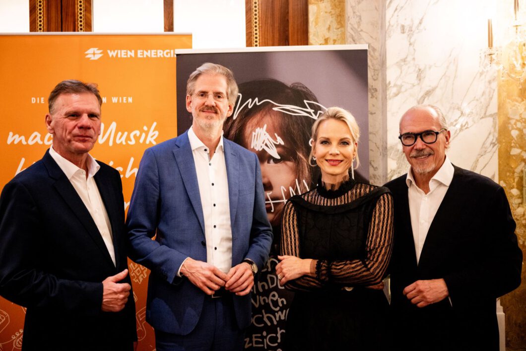 Michael Strebl, Stephan Pauly, Elīna Garanča und Siegfried Meryn