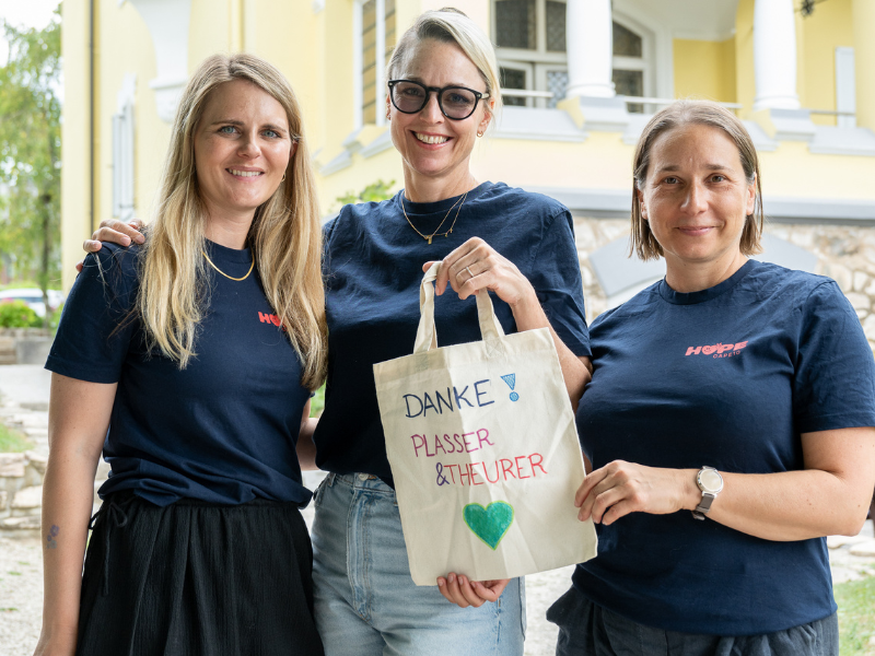 v.l.n.r.: Denise Böhm-Laminger, Silvia Bruni und Andrea Hradelovics